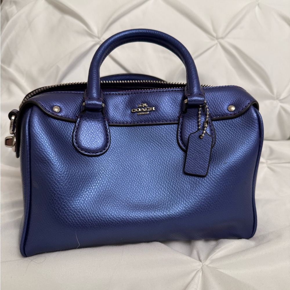 Coach Blue Leather Handbag